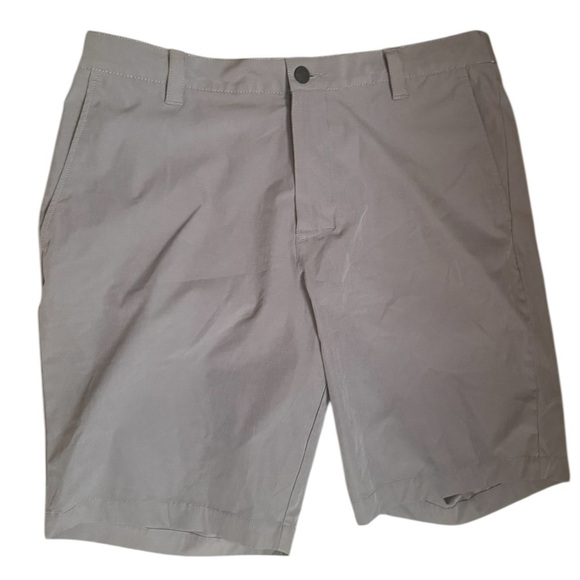 BANANA REPUBLIC Men's Gray Flat Front Golf Shorts Size 36 Pockets Outdoors - Picture 8 of 15